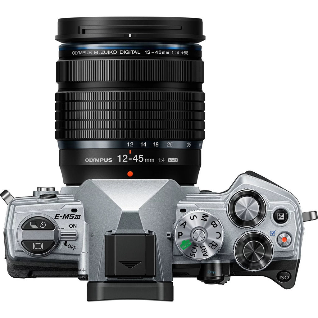 Silver Mirrorless Camera with Lens U22258