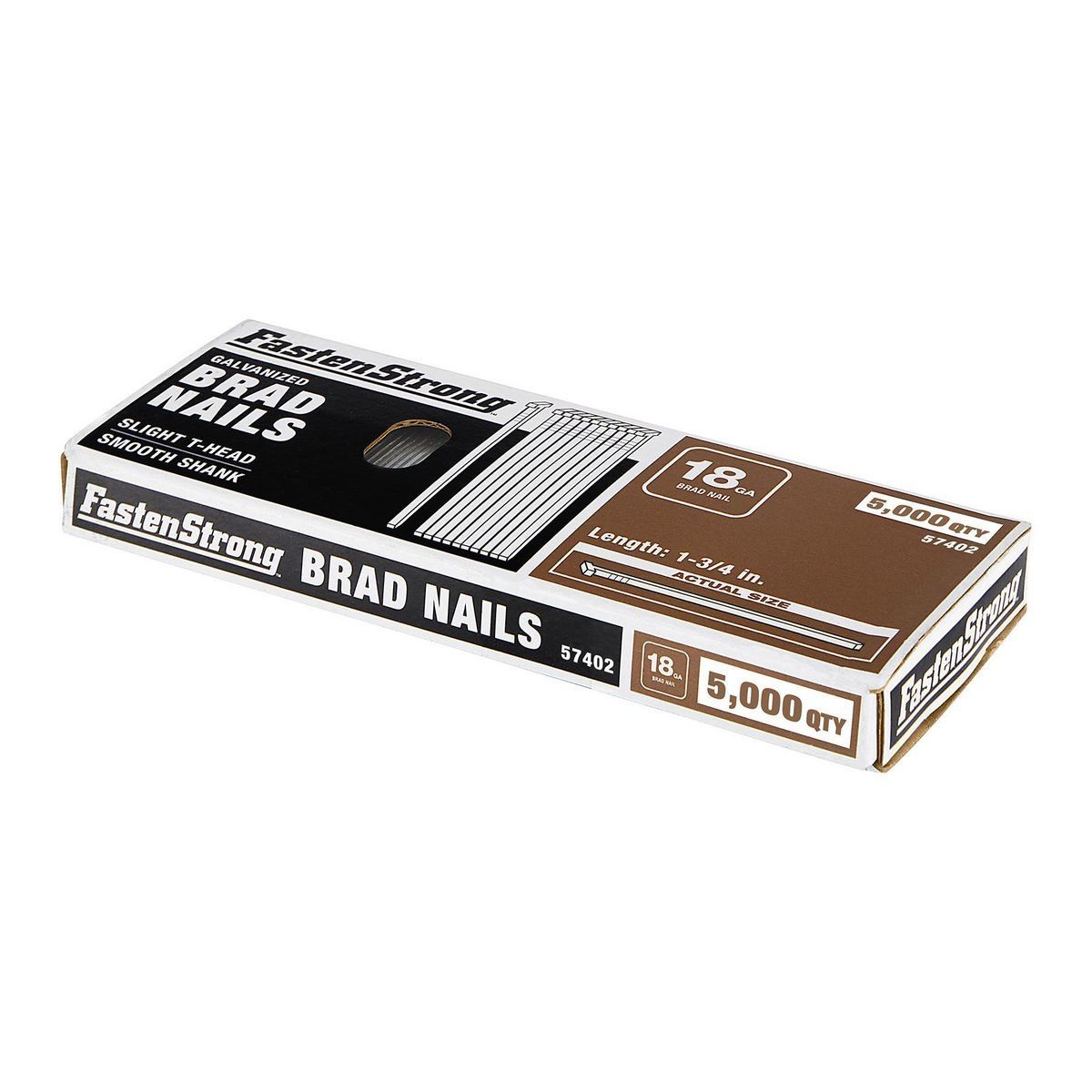 1-3/4 in. 18 GA Galvanized Brad Nails, 5000-Piece J95078