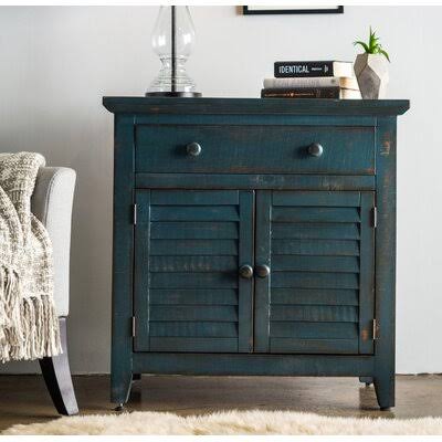 2 Door Accent Cabinet Blue E9355