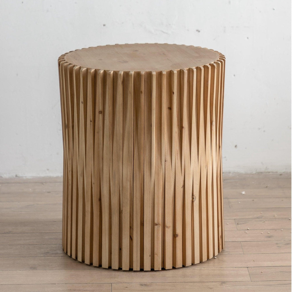 Cylindrical Coffee Table with Vertical Texture P956302