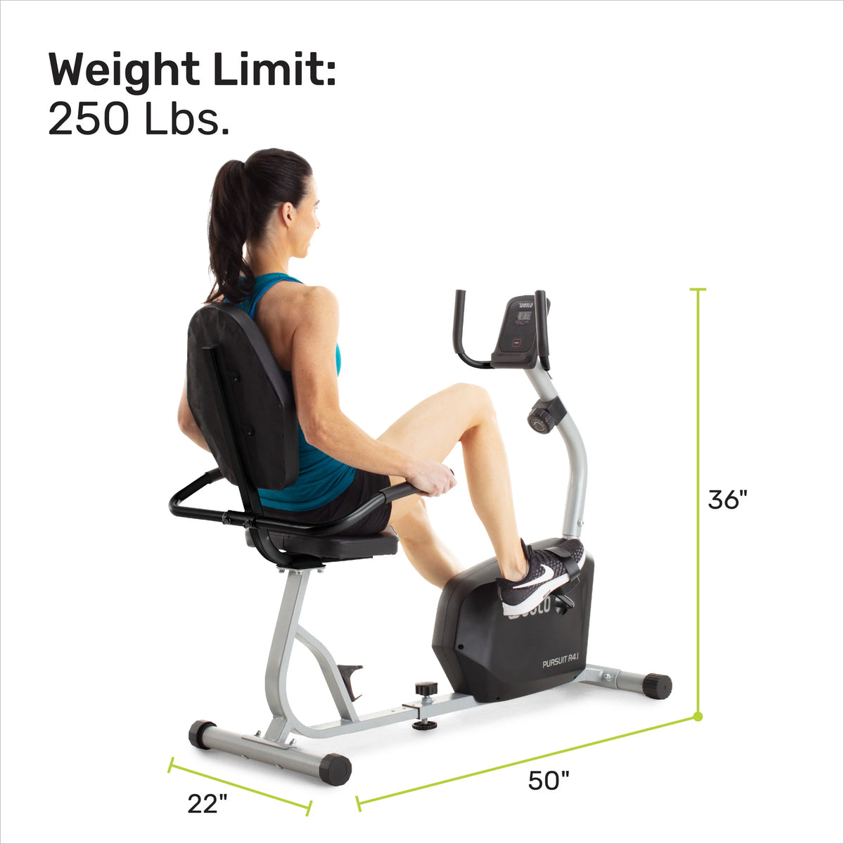 Recumbent Exercise Bike with Inertia-Enhanced Flywheel Z330416