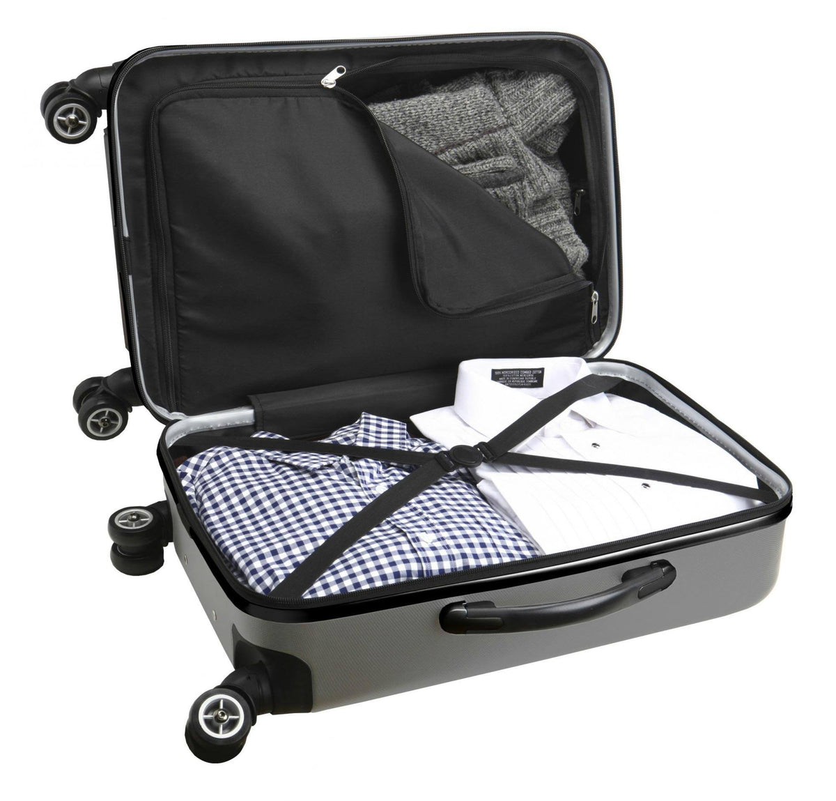 Silver 21x22 8-Wheel Hardcase Spinner Carry-On U681762