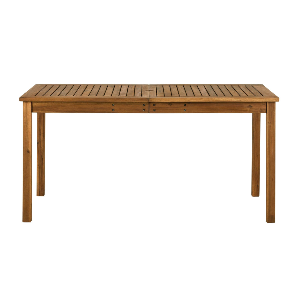 Brown Acacia Wood Patio Dining Table C9635