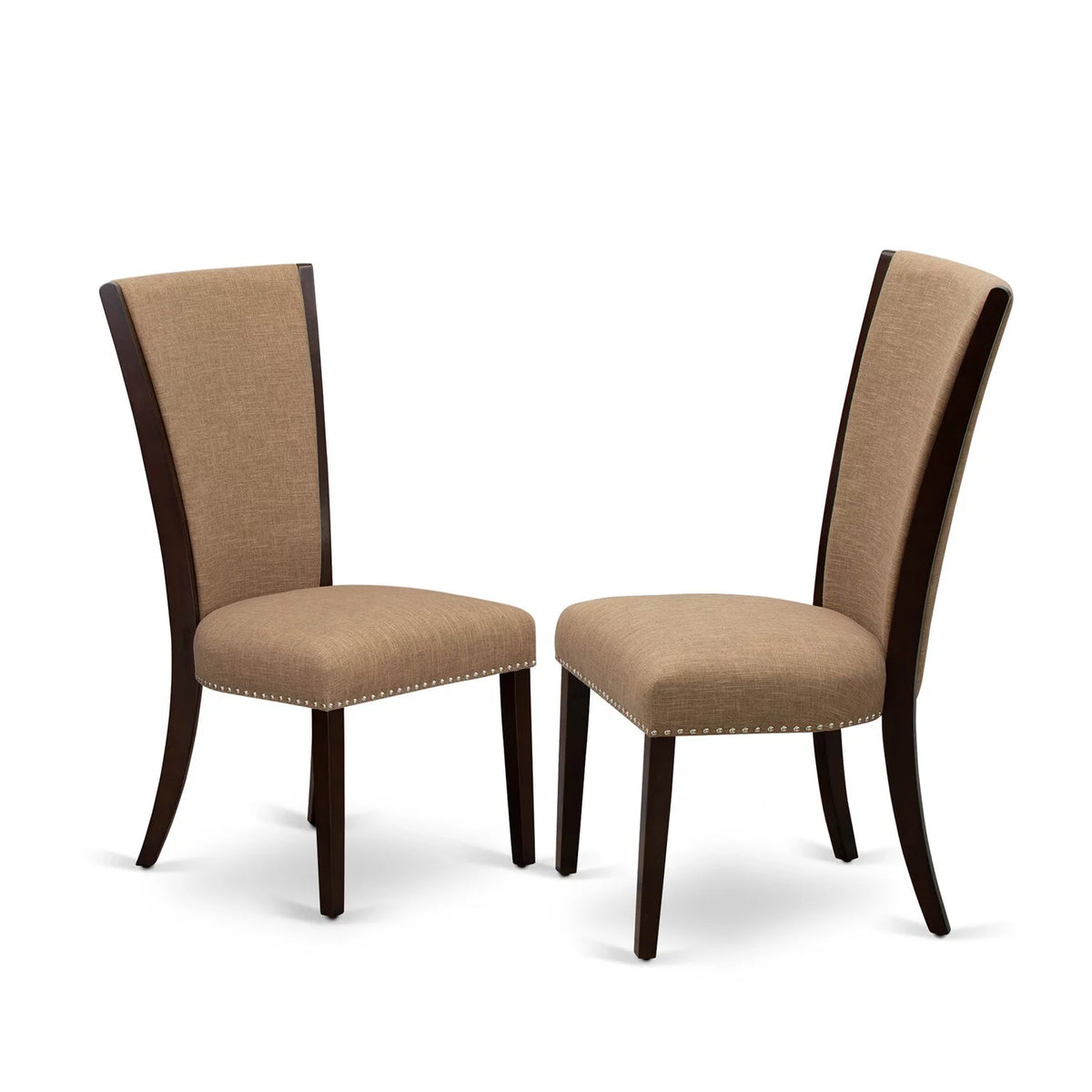 3-piece Mahogany Wood Kitchen Table and Chair Set F431105