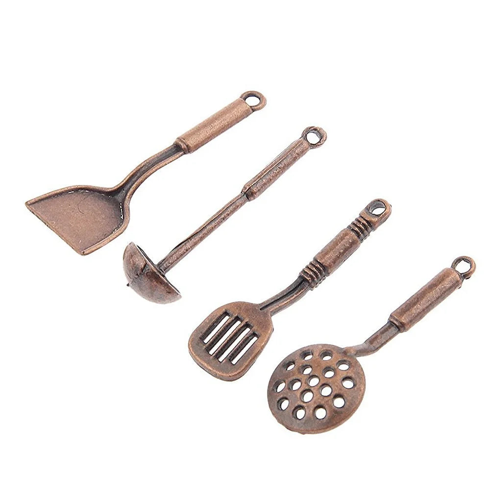 5pcs 1:12 Dolls House Miniature Metal Kitchenware Kitchen Accessories E7012