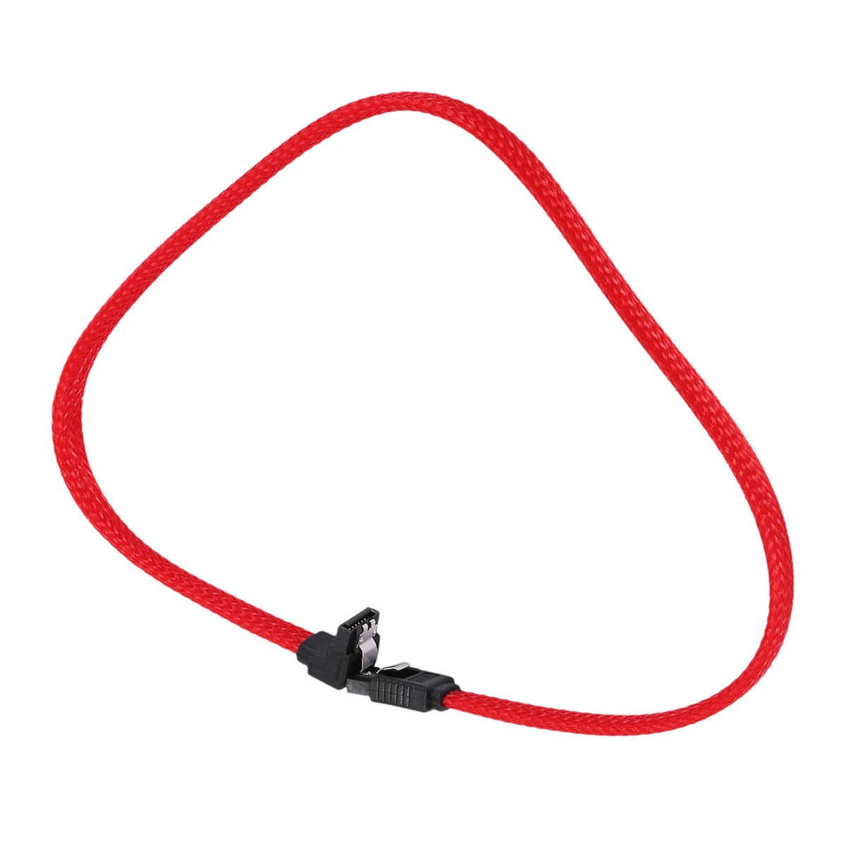 5x 3.0 SATA3 7Pin Data Cable Right Angle 6Gb/S SSD Cables with Nylon Sleeved 50CM L5175