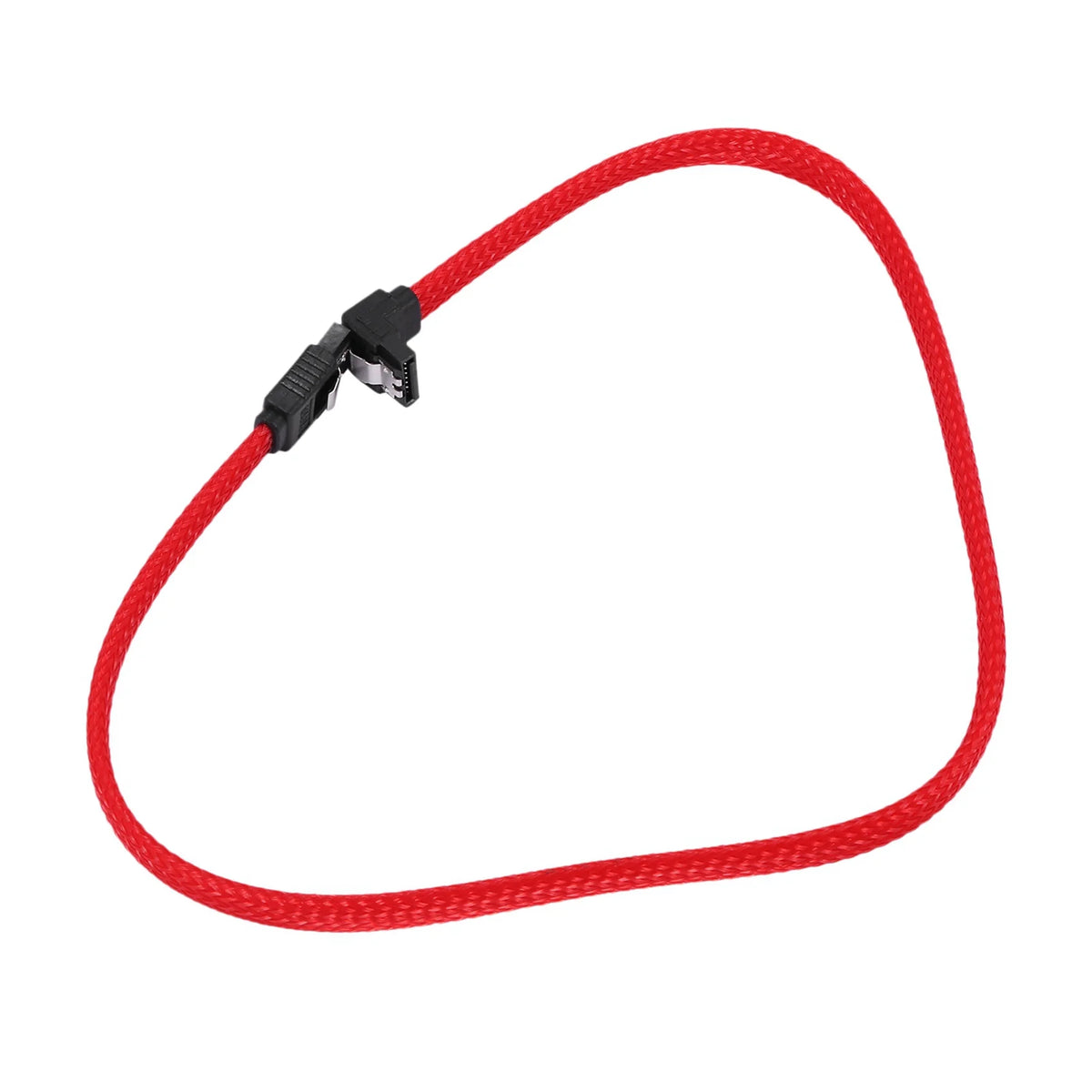 5x 3.0 SATA3 7Pin Data Cable Right Angle 6Gb/S SSD Cables with Nylon Sleeved 50CM L5175