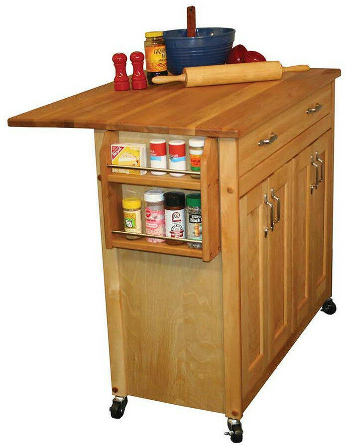 Kitchen Island with Drop Leaf P80033