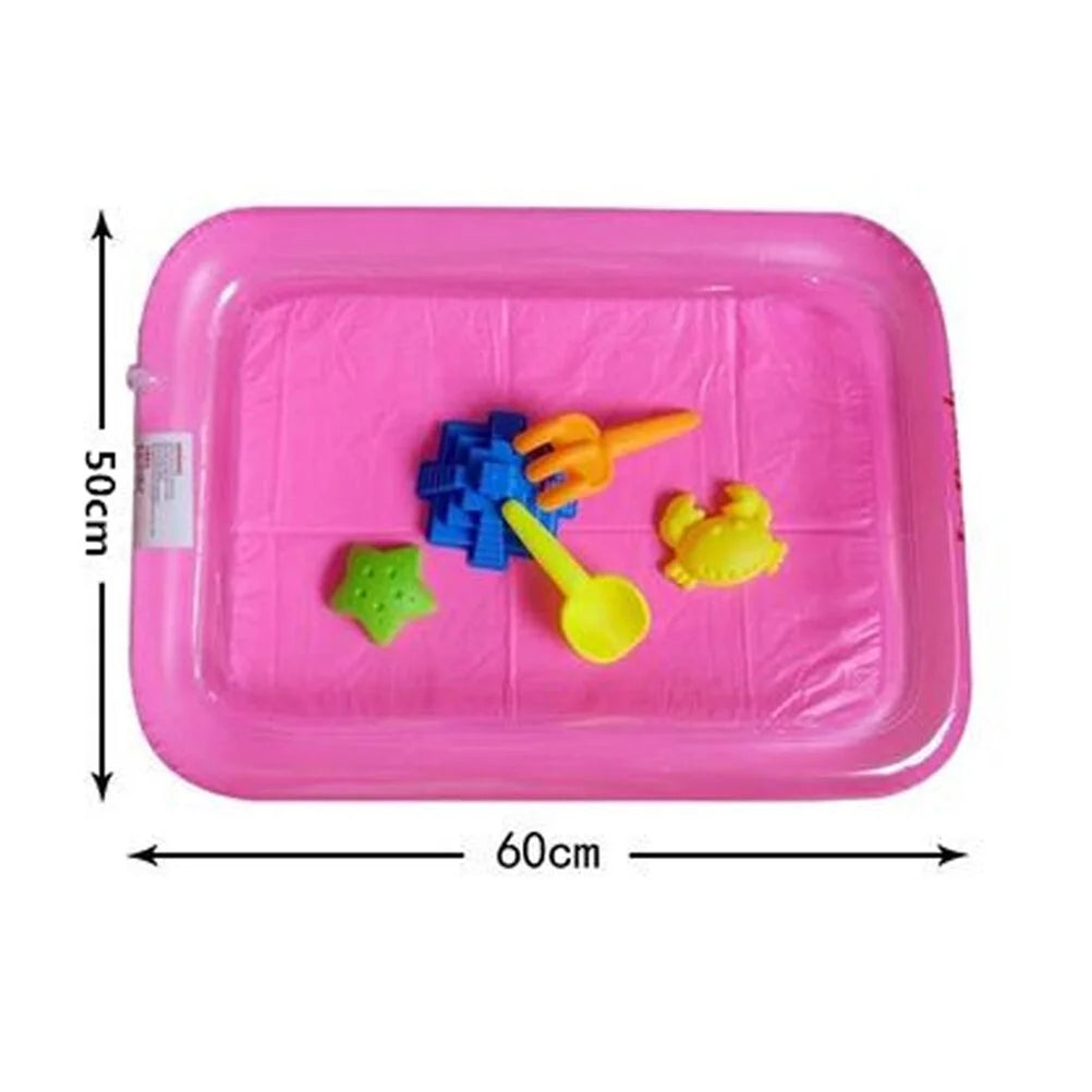 Pink Inflatable Sandbox Play Sand Toy Tray B877379