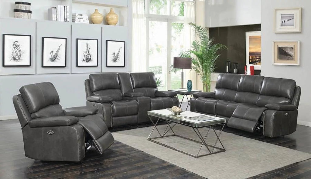Charcoal Power Sofa U2524