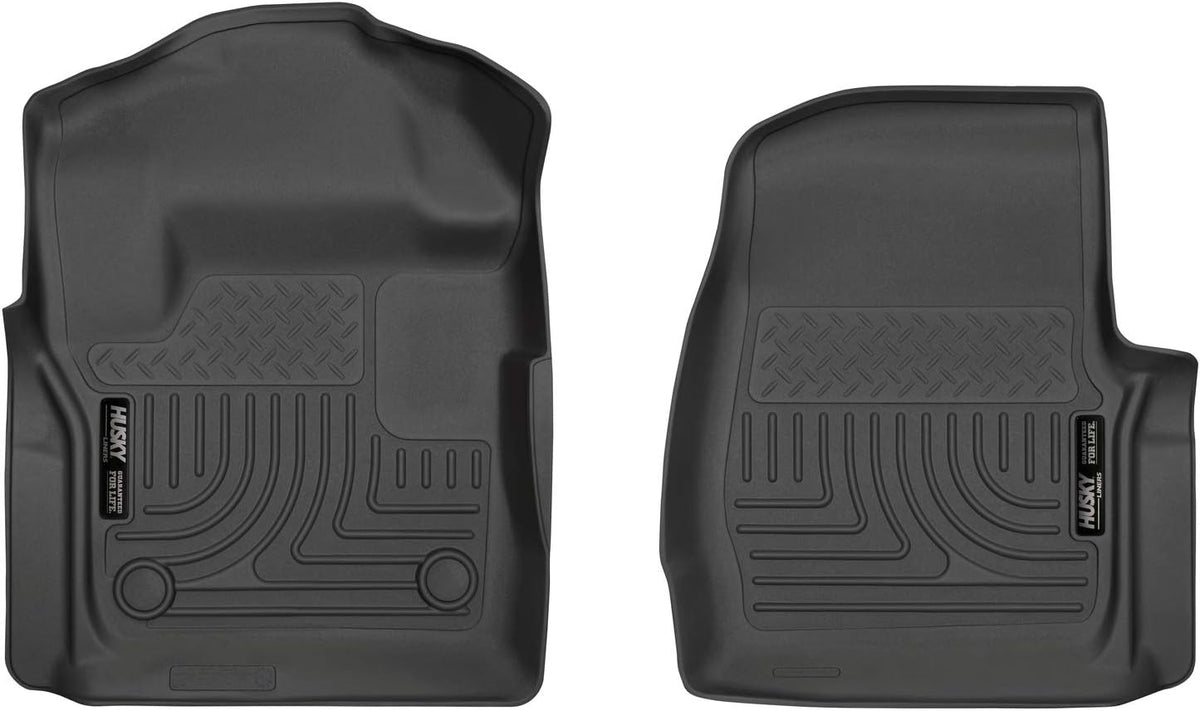 Black Front Floor Liners 2 Pcs P526