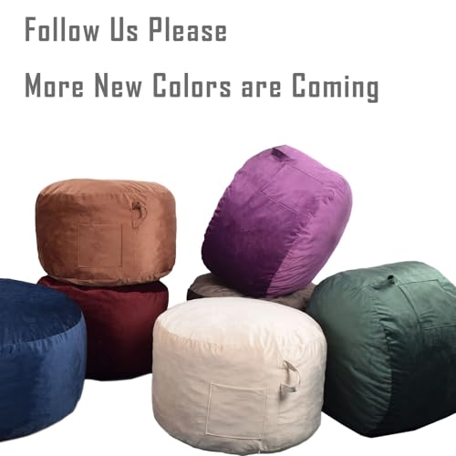 Velvet Memory Foam Bean Bag Chair S863291