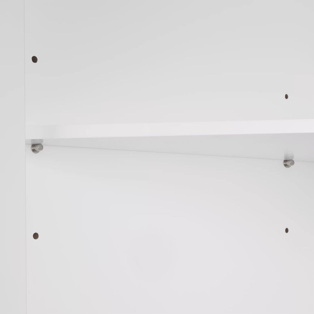 White Two-Door Corner Cabinet D626