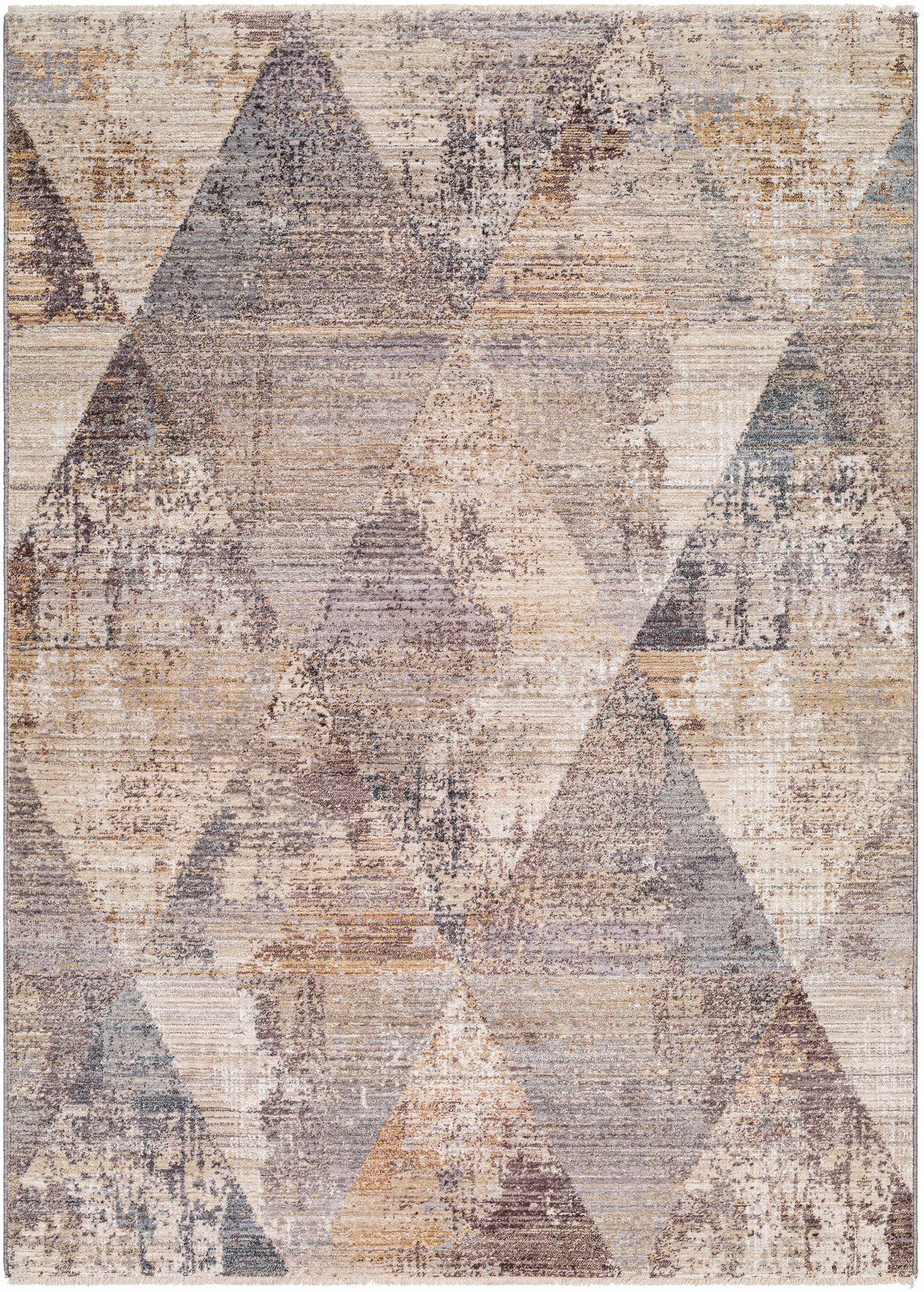 Multi Gray Brown Area Rug K485