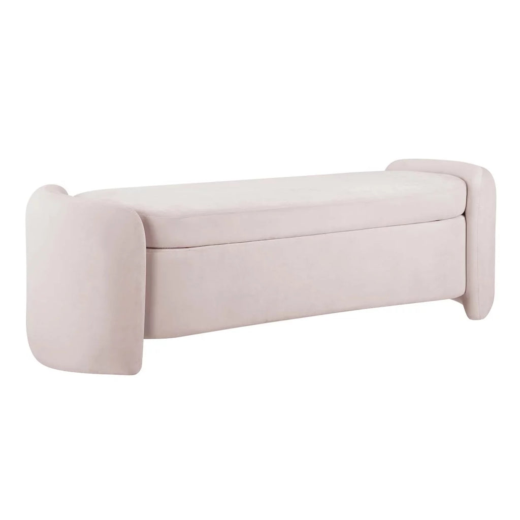 Pink Performance Velvet Bench U65510