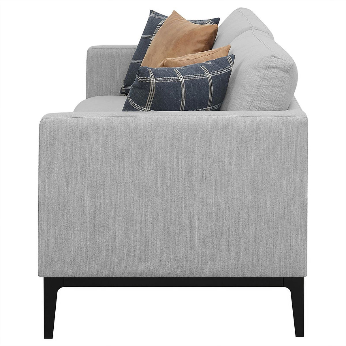 Light Gray Upholstered Fabric Sofa M30142