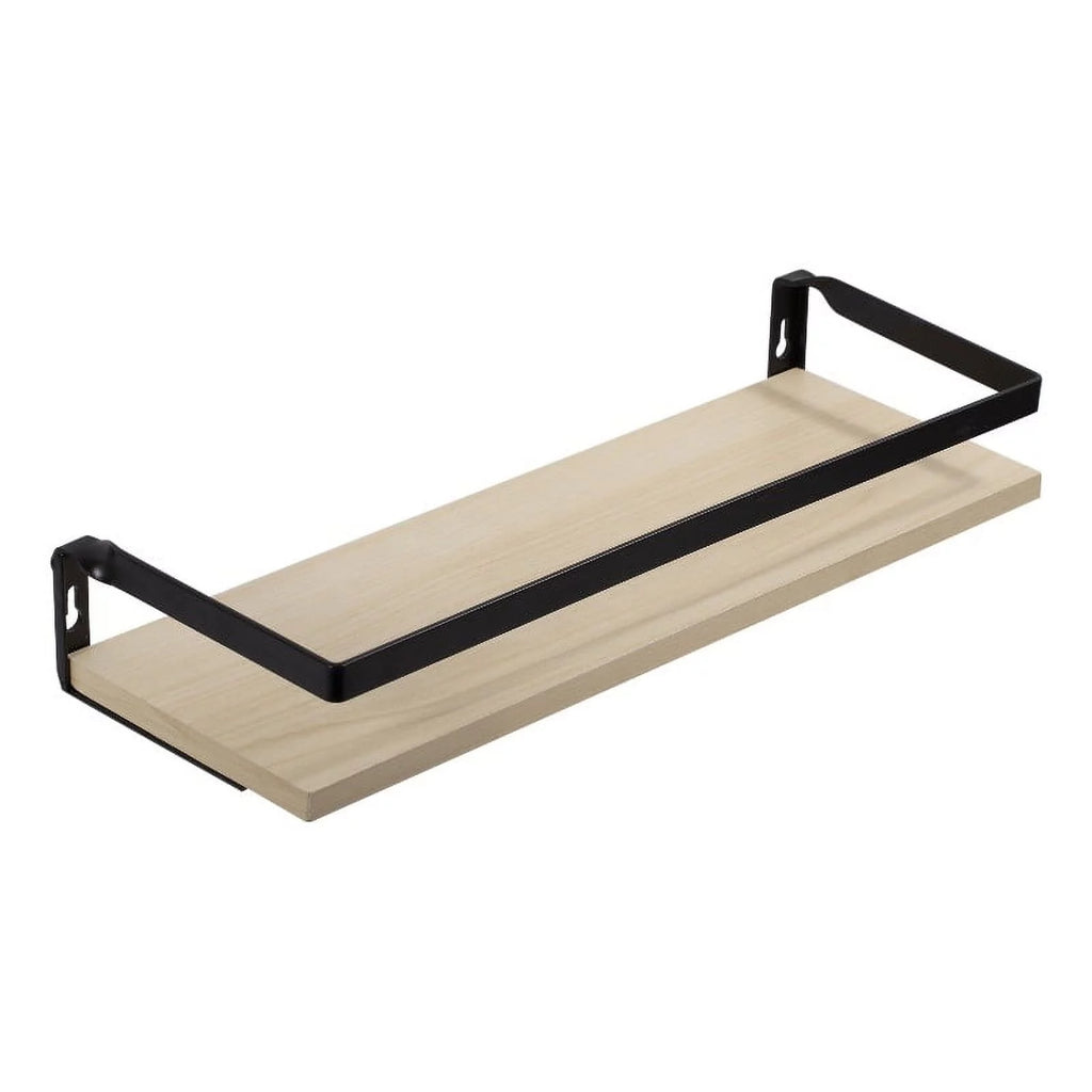 Beige Oak Floating Storage Wall Shelf K76328
