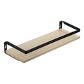 Beige Oak Floating Storage Wall Shelf K76328
