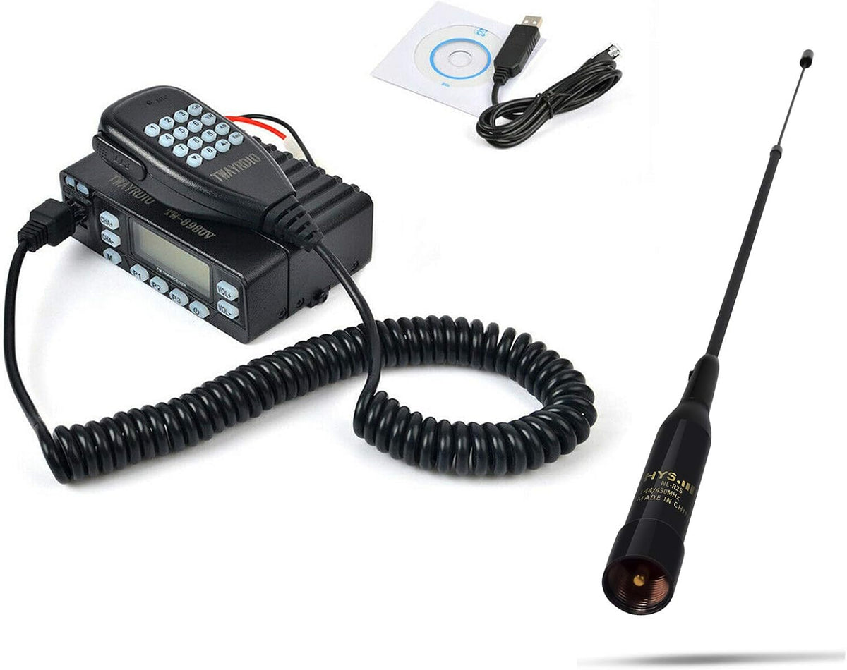 25W Dual Band UHF/VHF Mobile Transceiver with Program Cable and Software Q141