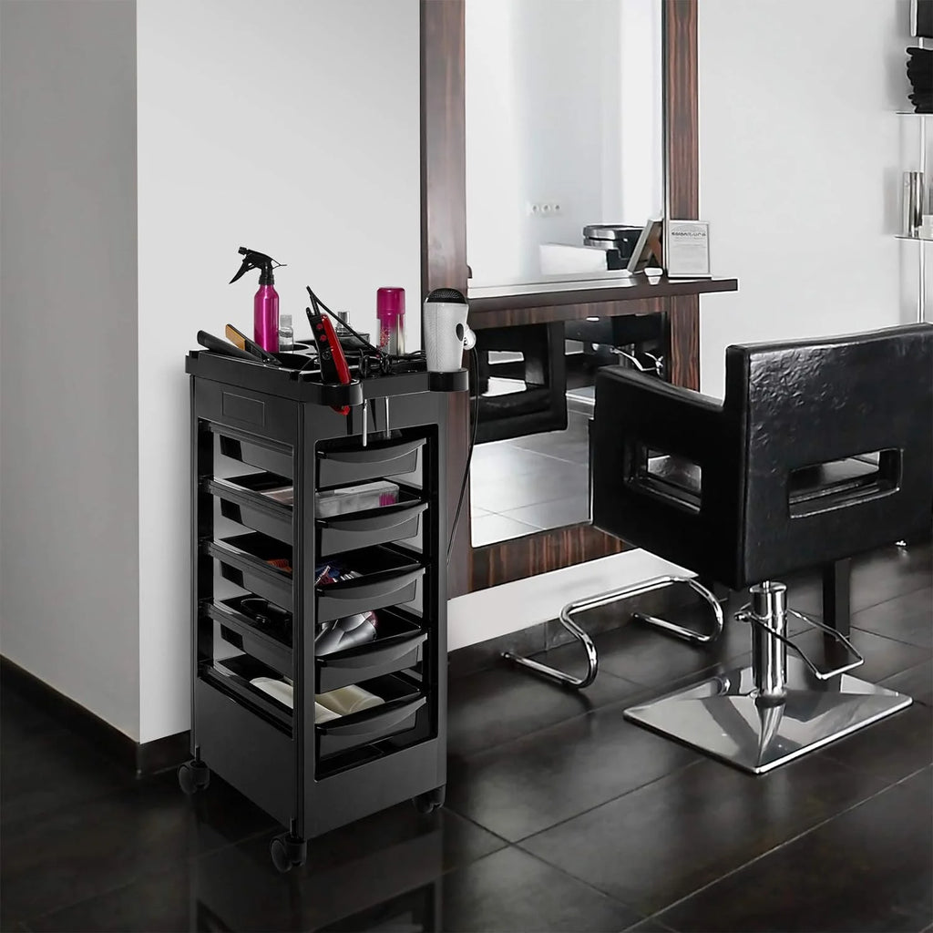 Rolling Trolley Cart With 5 Drawers E31740
