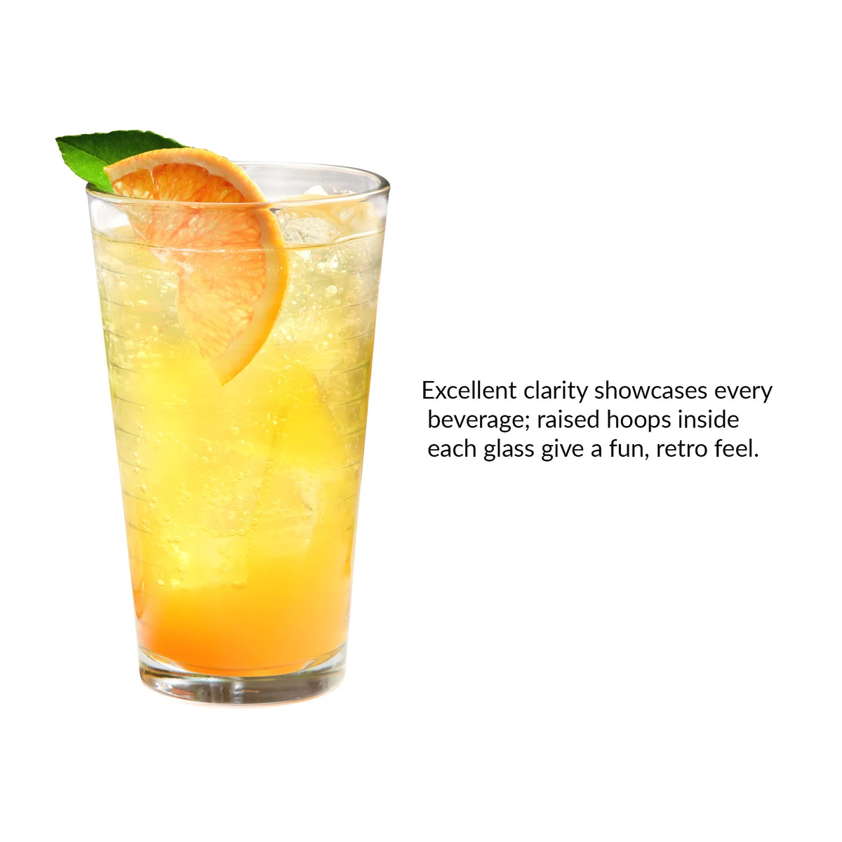 Drinking Glasses, 16.2 oz, Set of 8 L57757
