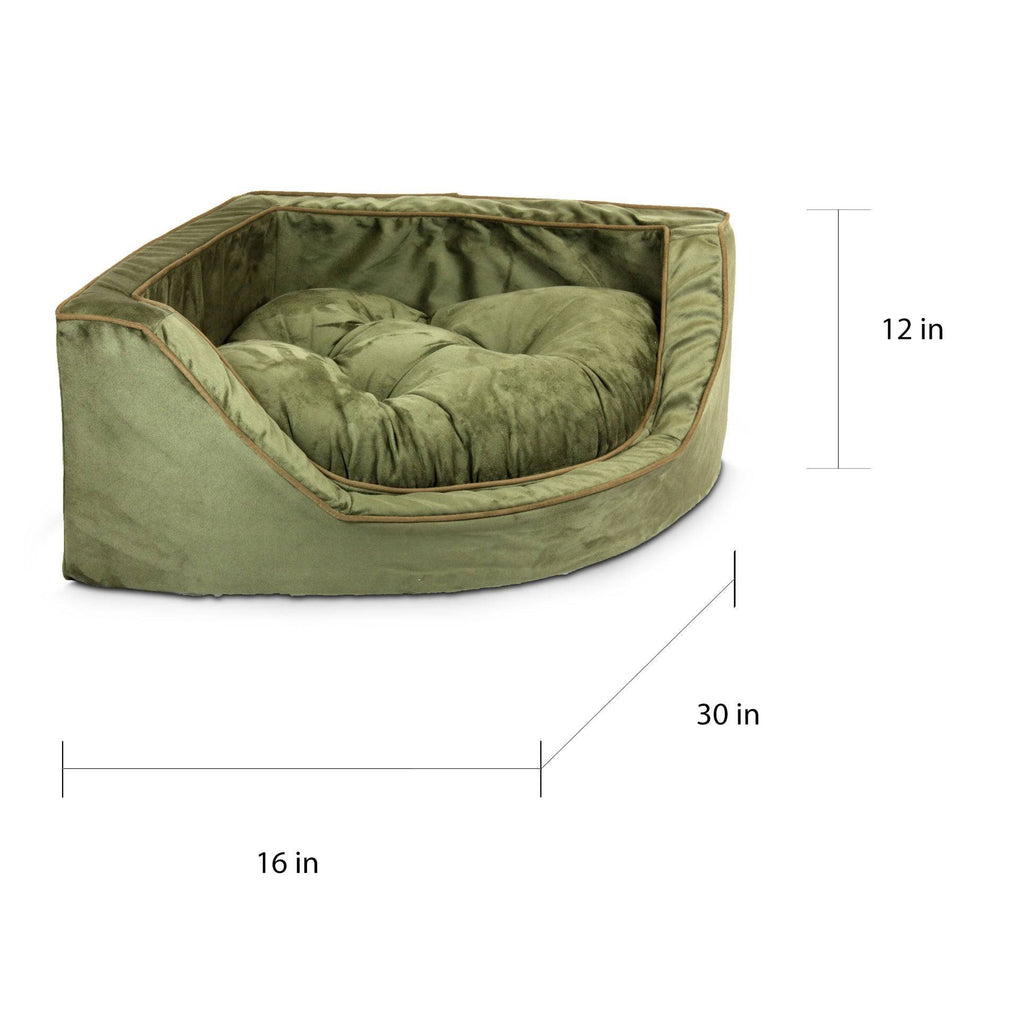 Small Red Corner Pet Bed E54175