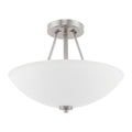 2 Light Semi-Flush Brushed Nickel B7366