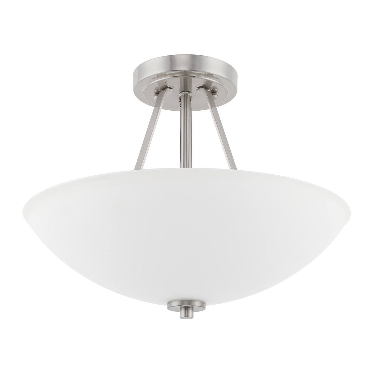 2 Light Semi-Flush Brushed Nickel B7366