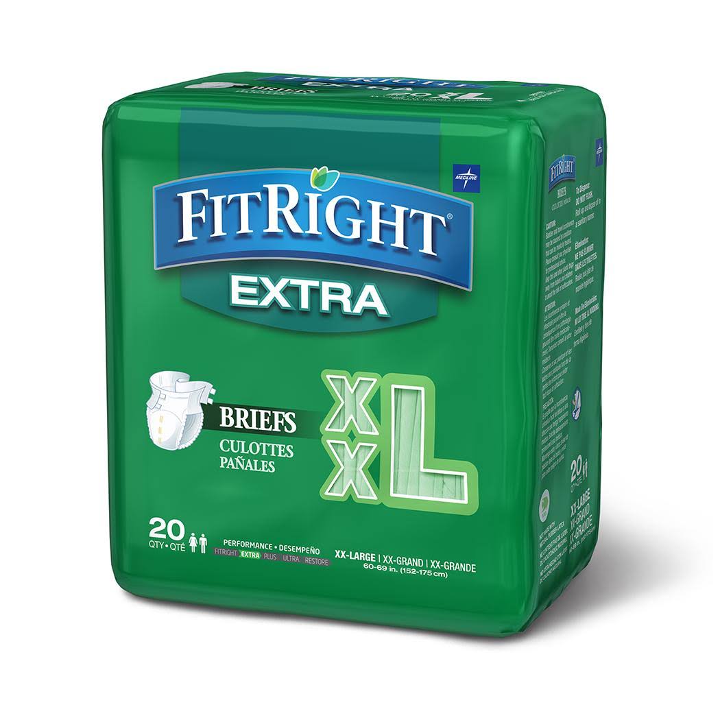 XX-Large Adult Briefs with Tabs, 80 Total C217733