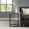 Dark Concrete Square Side Table W96279