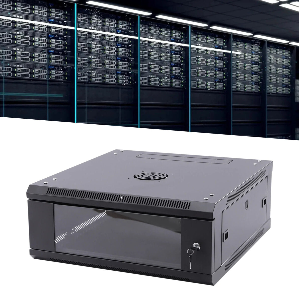24" Deep 4U Lockable Server Rack Cabinet Q682786
