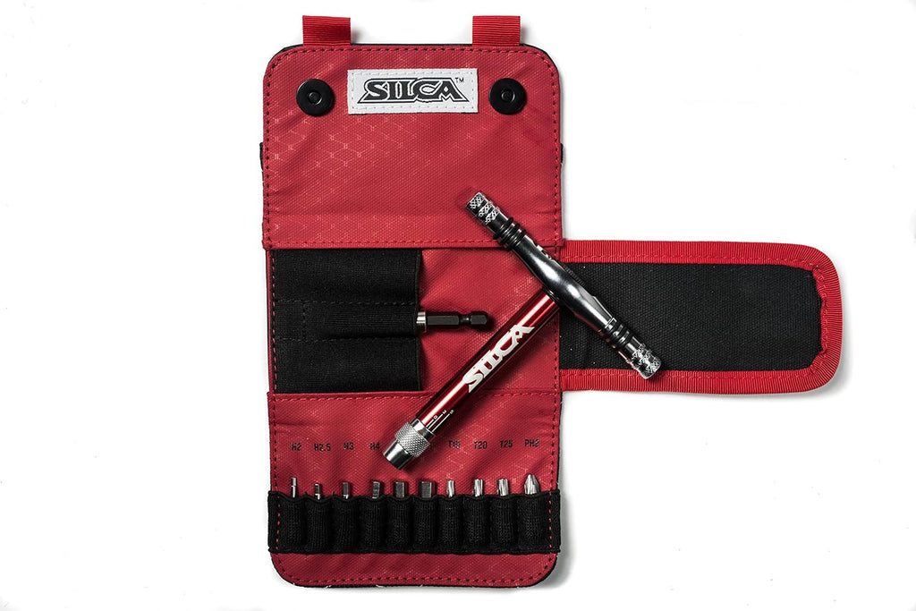 T-Ratchet + Ti-Torque Kit + 10 s2 Hex/Torx/Phillips Bits with Waxed Canvas Carrying Case C208220