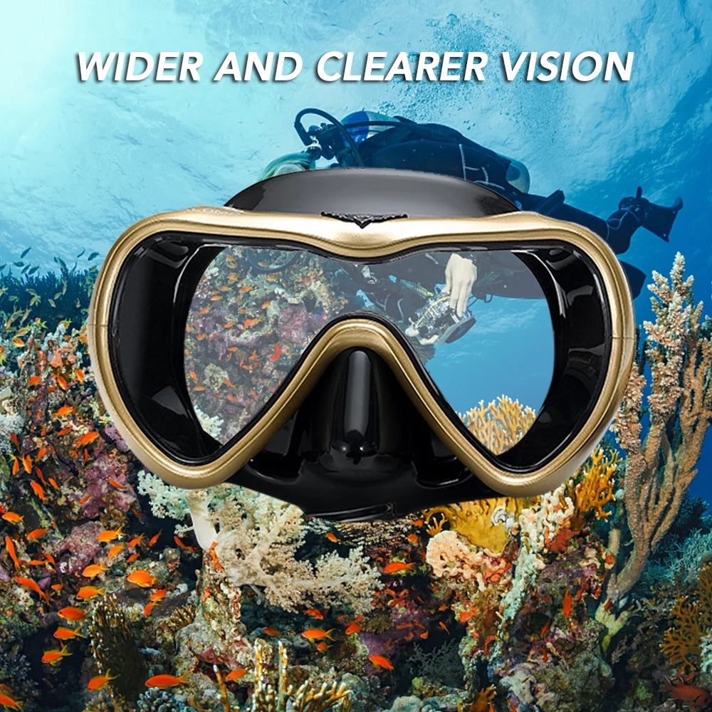 Snorkel Set with Swimming Goggles and Dry Snorkel Tube J17566