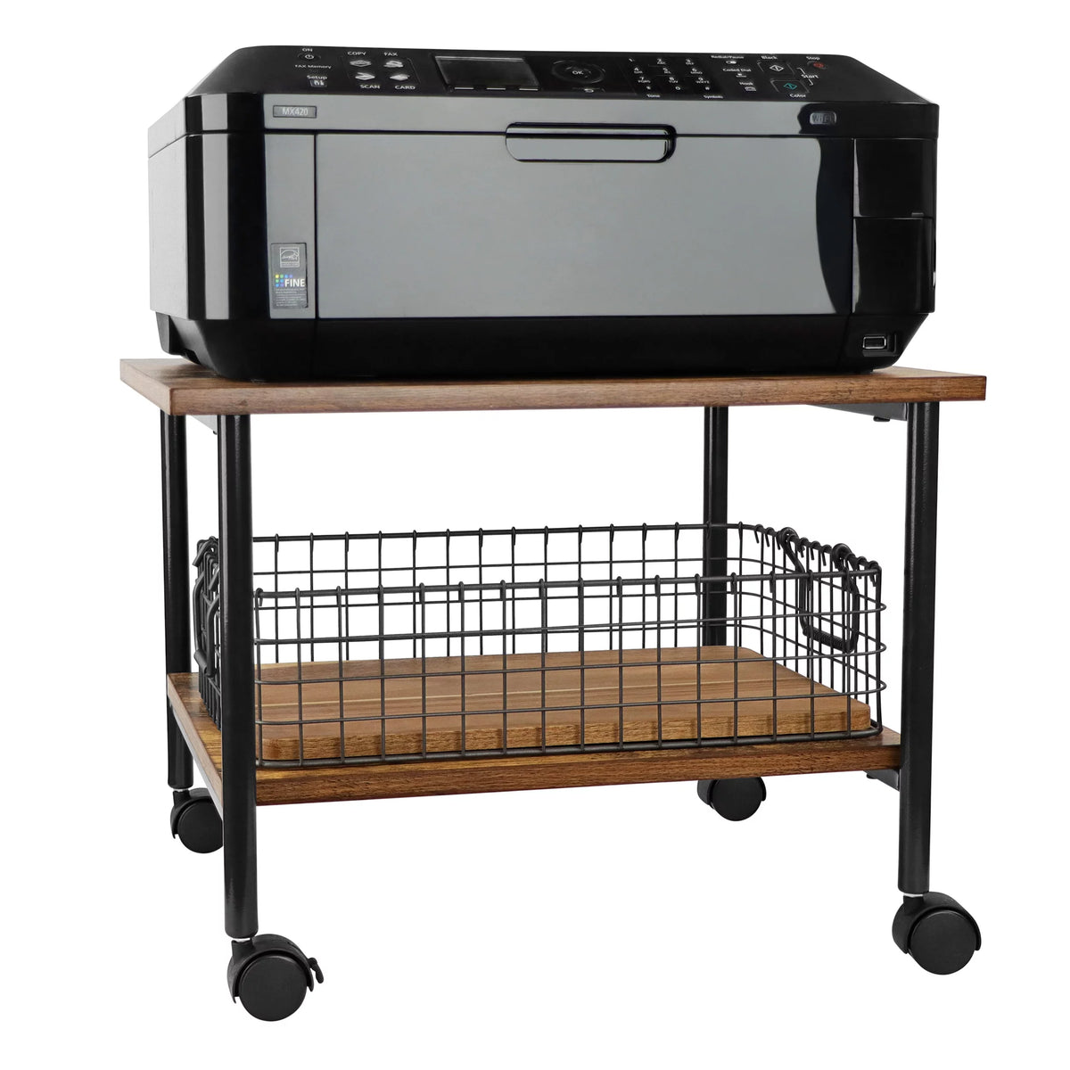 Rolling Cart on Wheels 2 Shelf H48770