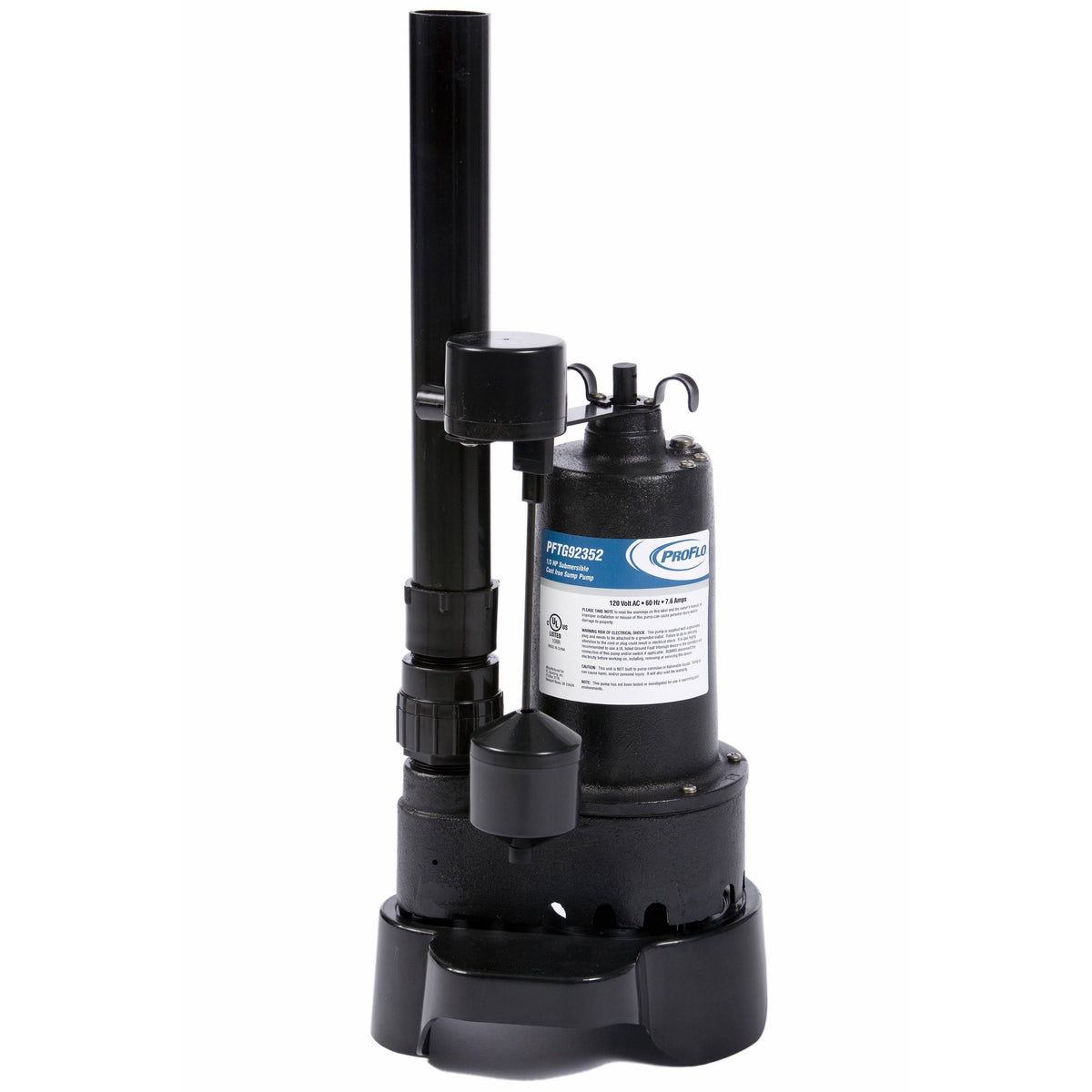 1/3 HP Cast Iron Submersible Sump Pump with ABS Discharge Q1107