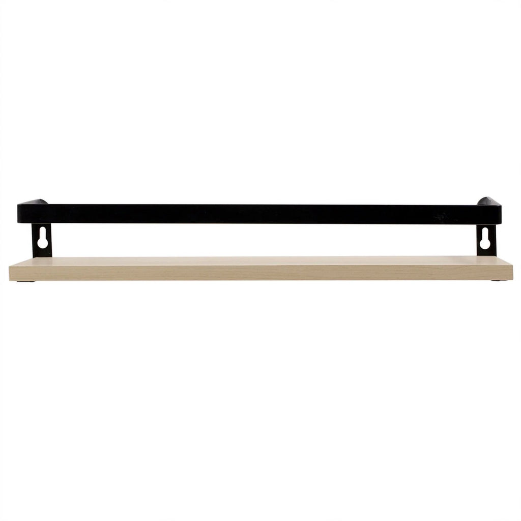 Beige Oak Floating Storage Wall Shelf K76328
