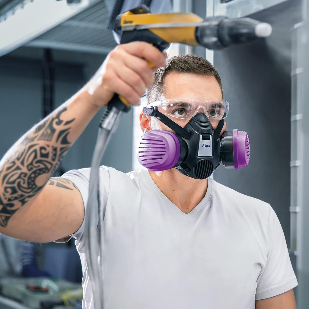 Half-Face Respirator Mask with 2x P100/Multi-Gas Combination Cartridge X529045