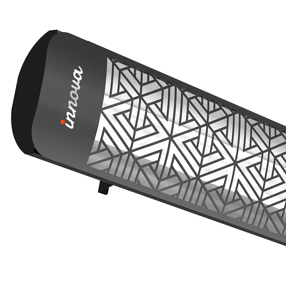 5000 Watt Electric Infrared Dual Element Heater Black Outdoor Wall Mount Y1744