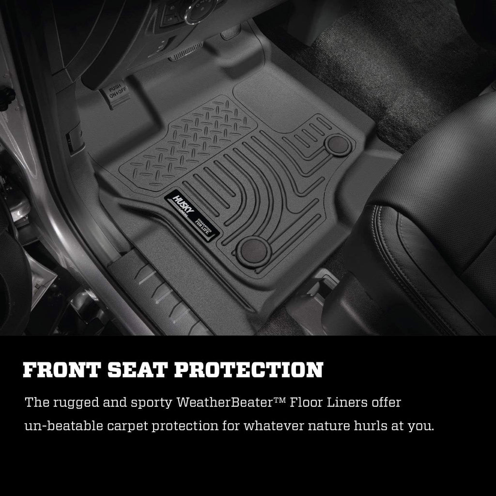 Black Front Floor Liners 2 Pcs P526