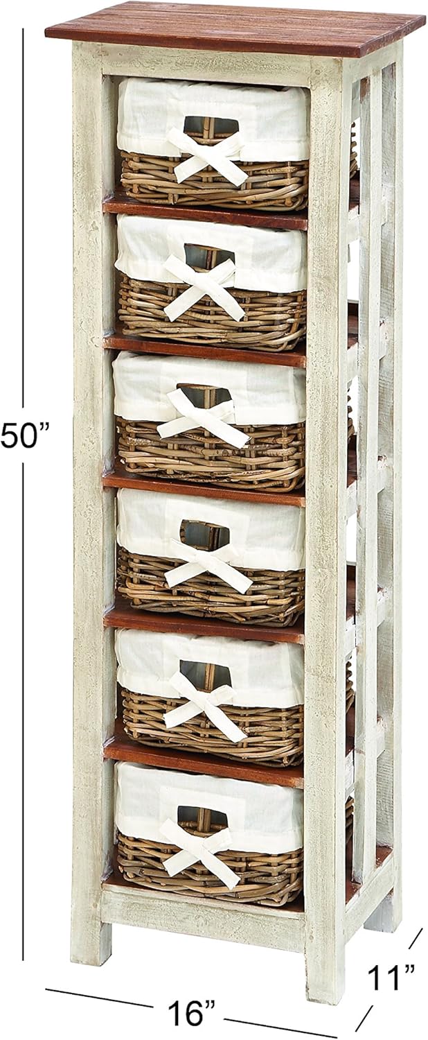 Wood Rattan Cabinet P978213
