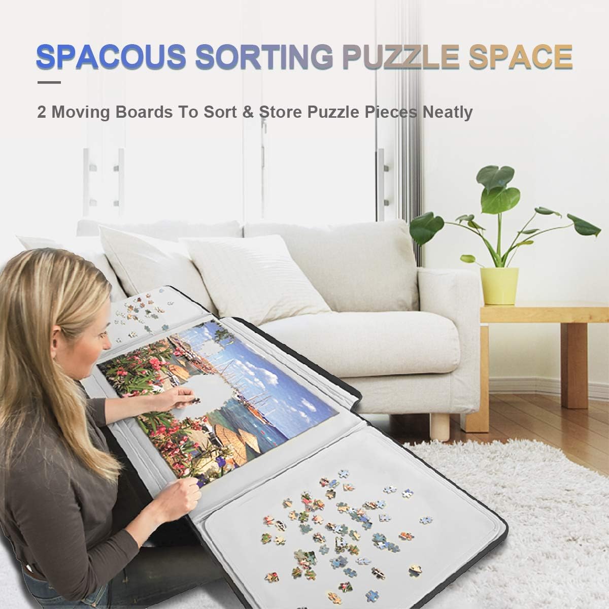 1500 Piece Jigsaw Puzzle Board with Non-Slip Surface X5028