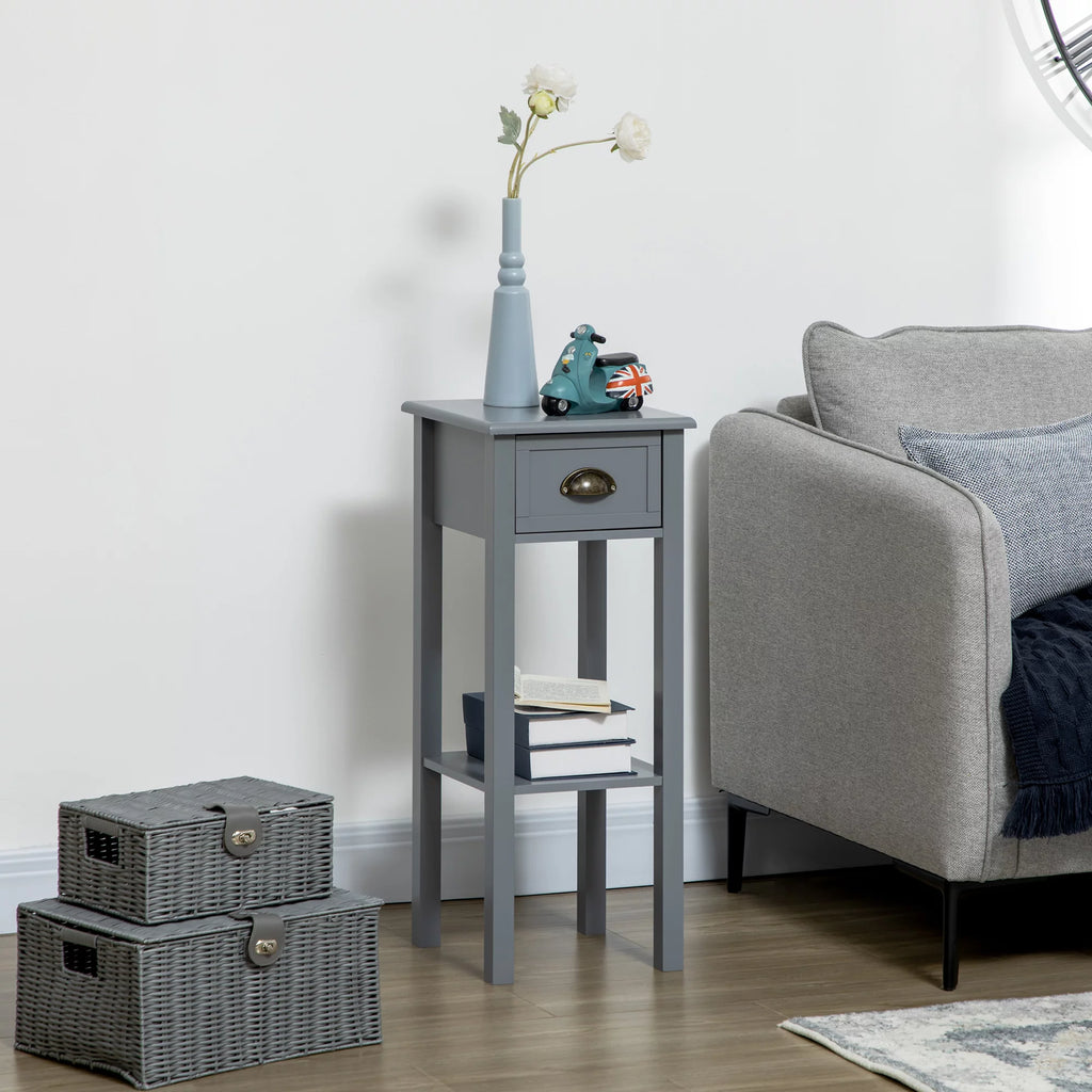 2-Tier Side Table with Drawer Shelf M761134