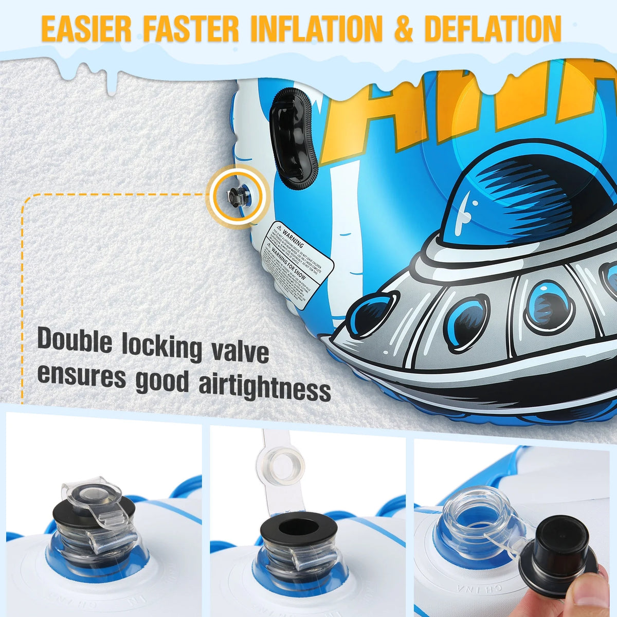47 Inch Inflatable PVC Snow Tube E9687