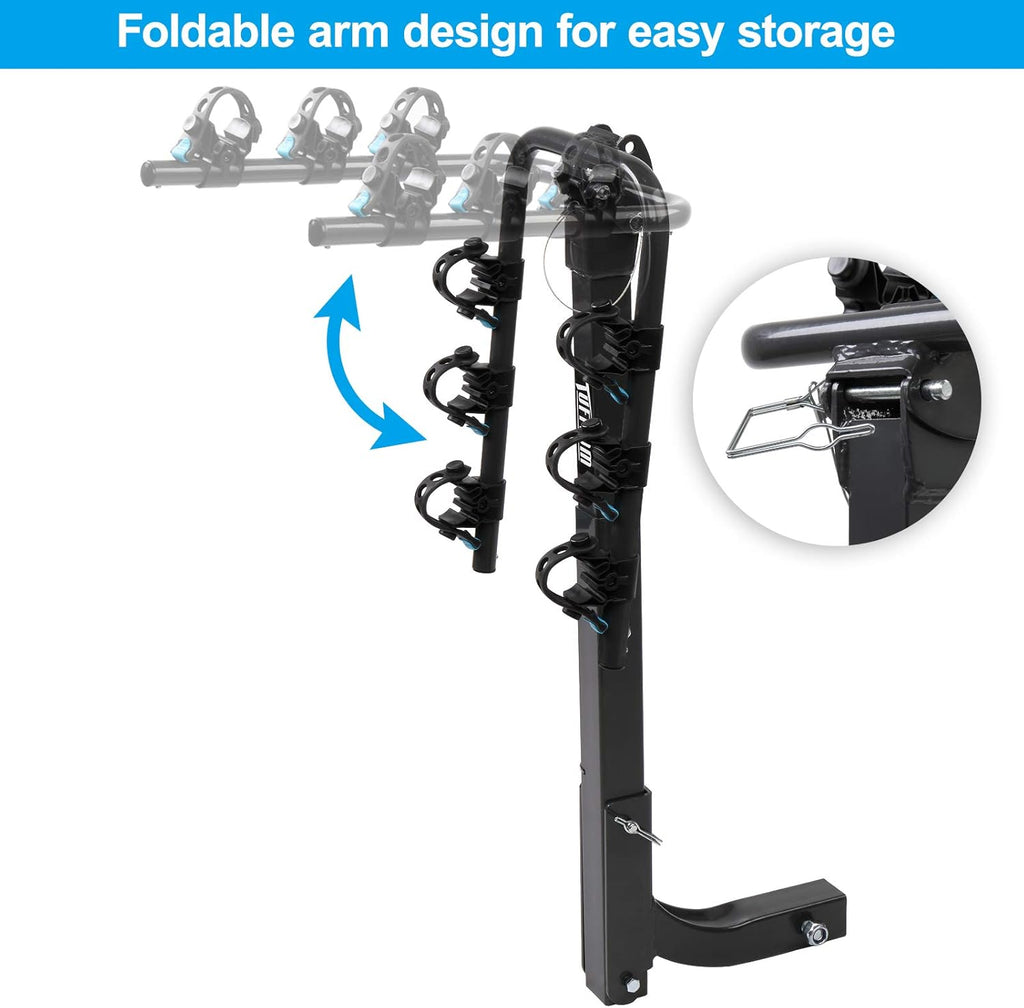 3-Bike Hitch Mount Rack with 2Inch Hitch Receiver, Black T98850