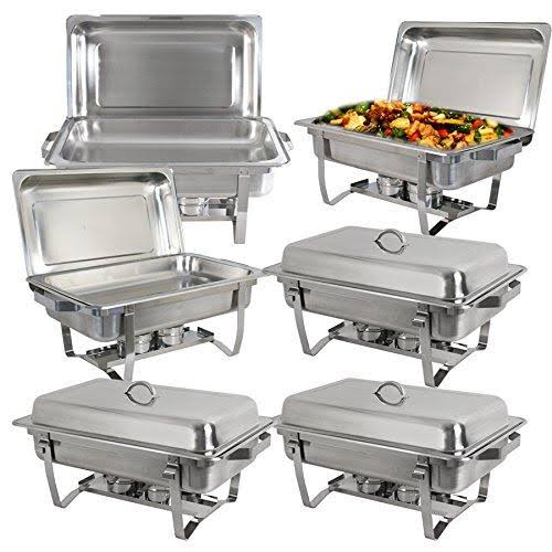 Stainless Steel Chafing Dish 8 Quart Buffet Warmer Tray Kit M632686