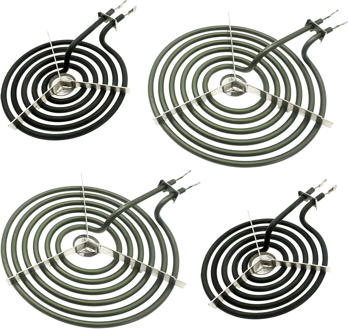 2 pcs 6 Inch and 2 pcs 8 Inch Range Stove Top Surface Element Burner Kit L5075