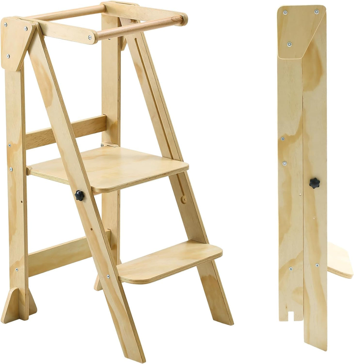 Folding Wooden Toddler Step Stool V450