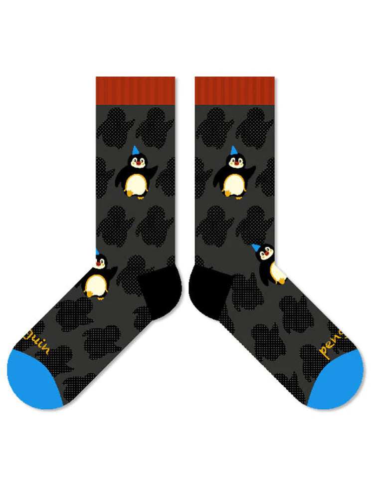 Cute Cartoon Penguin Polka Dot Socks V3157