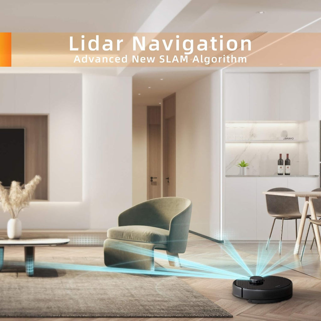 Robot Vacuum and Mop with 4000Pa Suction I367679