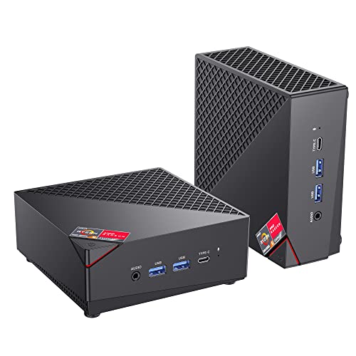 Mini Gaming PC AMD Ryzen 7 5800U 16GB DDR4 RAM 512GB SSD Wind 11 Pro 8 Cores 16 Threads Mini Computers 4K Triple Display Mini Desktop Bluetooth WiFi 6 C99856